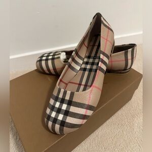 Burberry Joy Chk Ballerinas